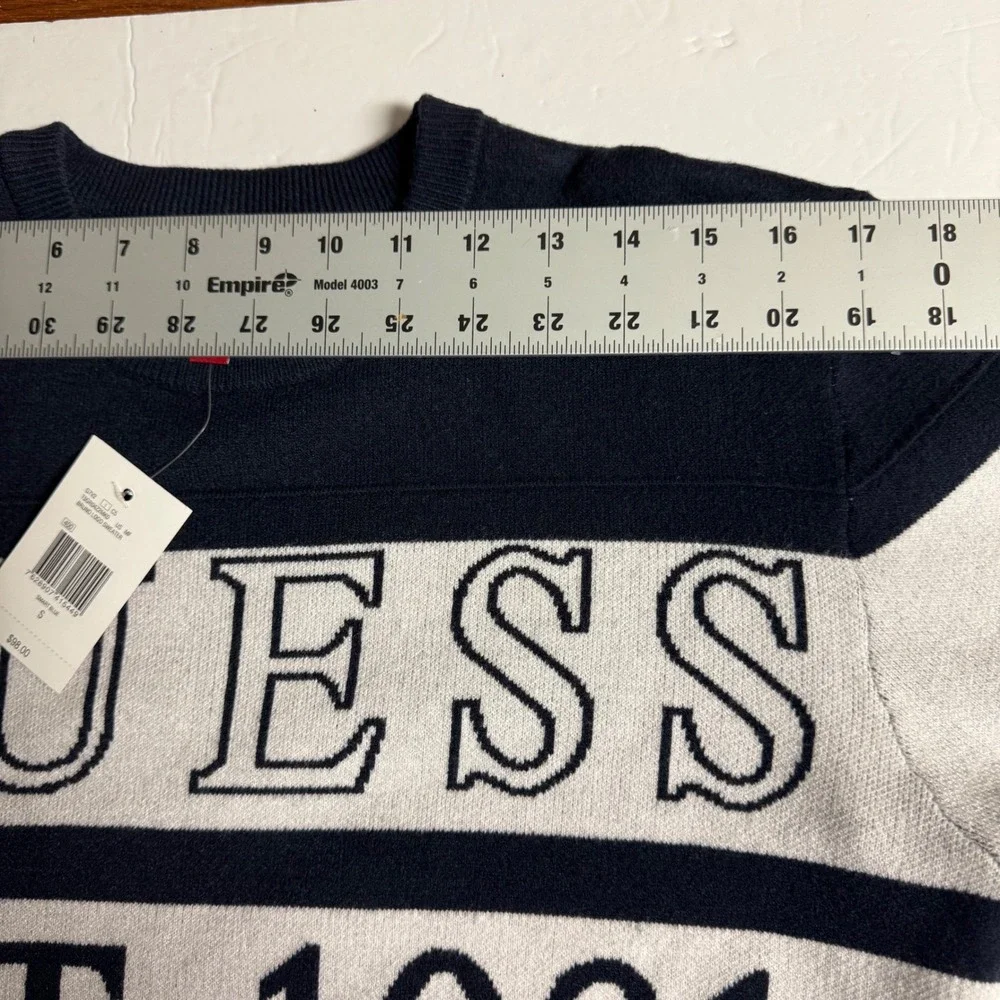GUESS Los Angeles Mens Bruno Logo‎ Sweater, Est. 1981, Crew Neck, Knit